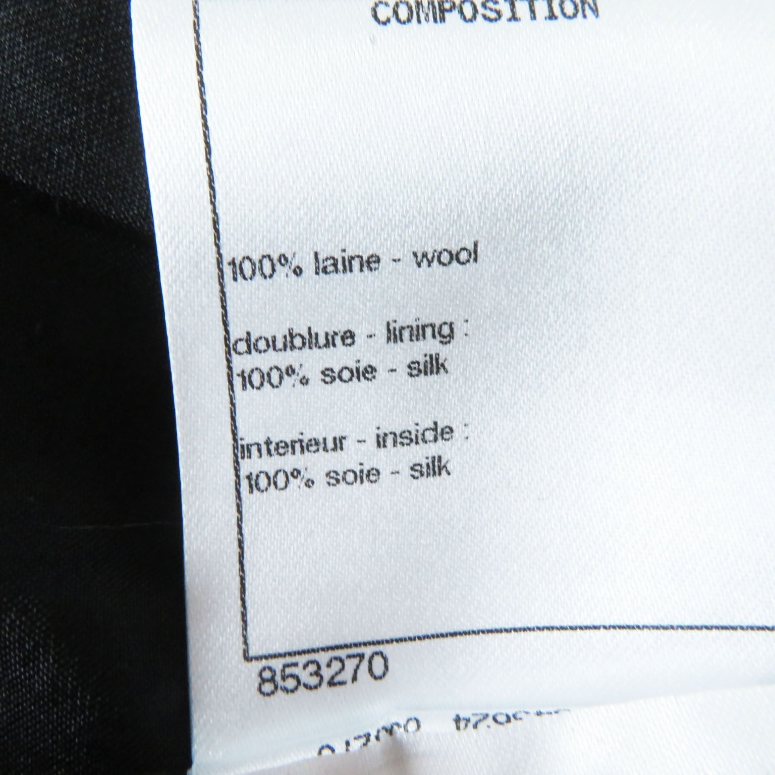 Top Quality Chanel Wool Tweed Pants COCO Mark Gray 36
