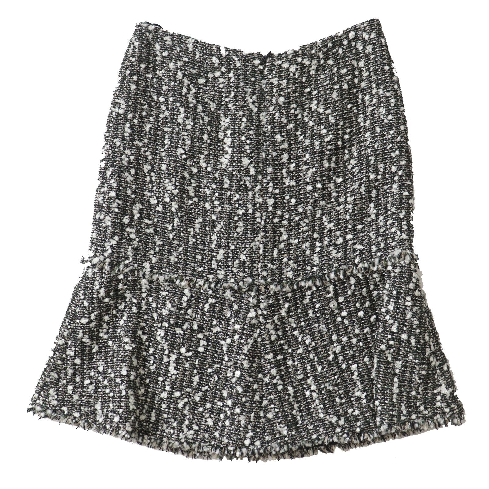 Top Quality Chanel Tweed Skirt with COCO Mark. Multi. Size 38