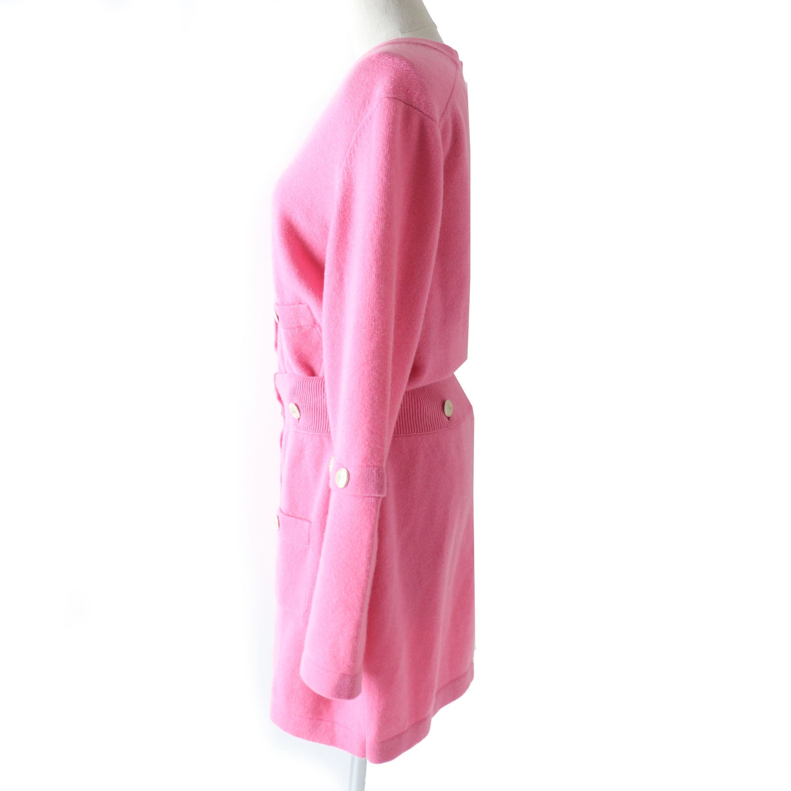 Top Quality Chanel Cashmere One Piece Set Pink