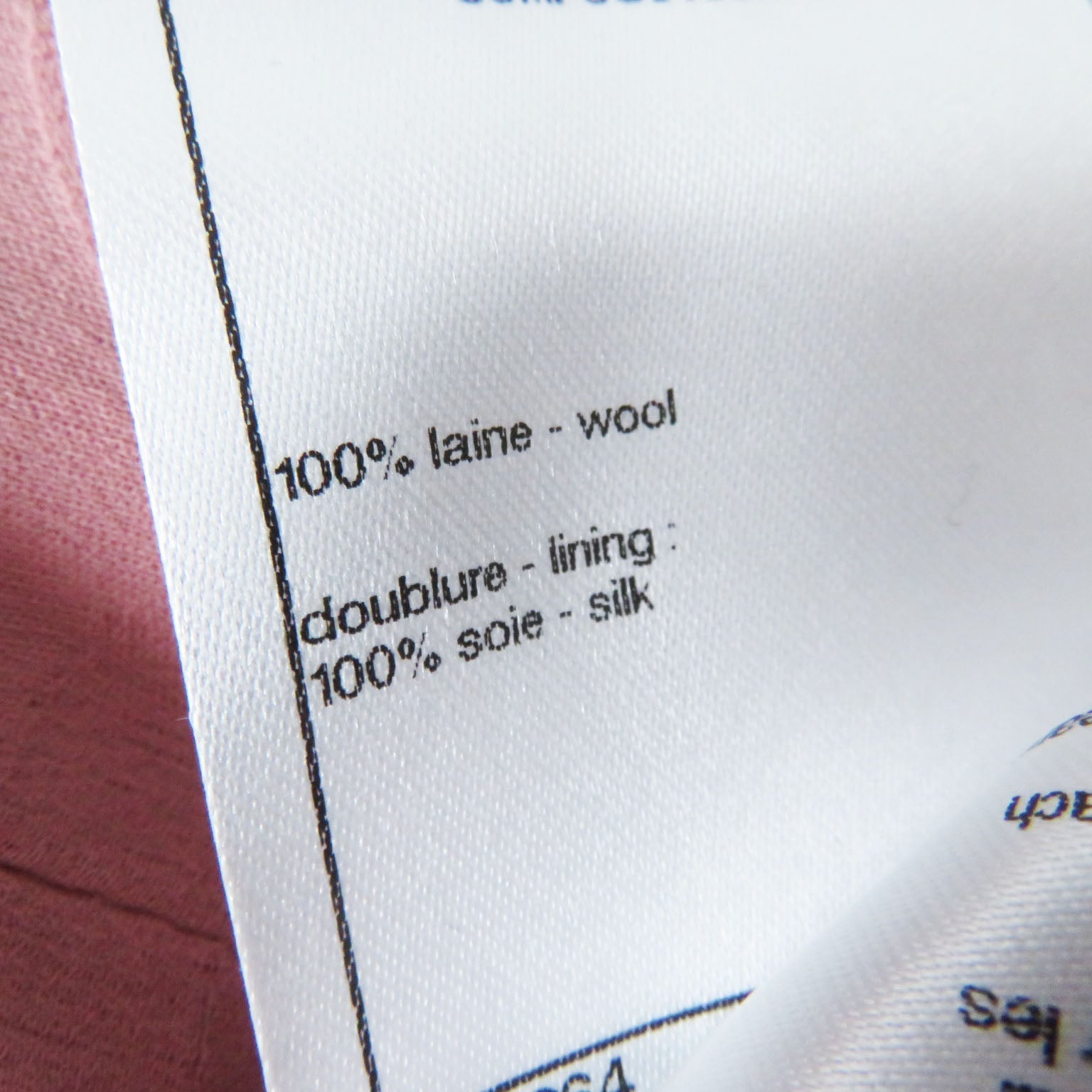 Top Quality Chanel Wool COCO Mark Button Jacket Pink