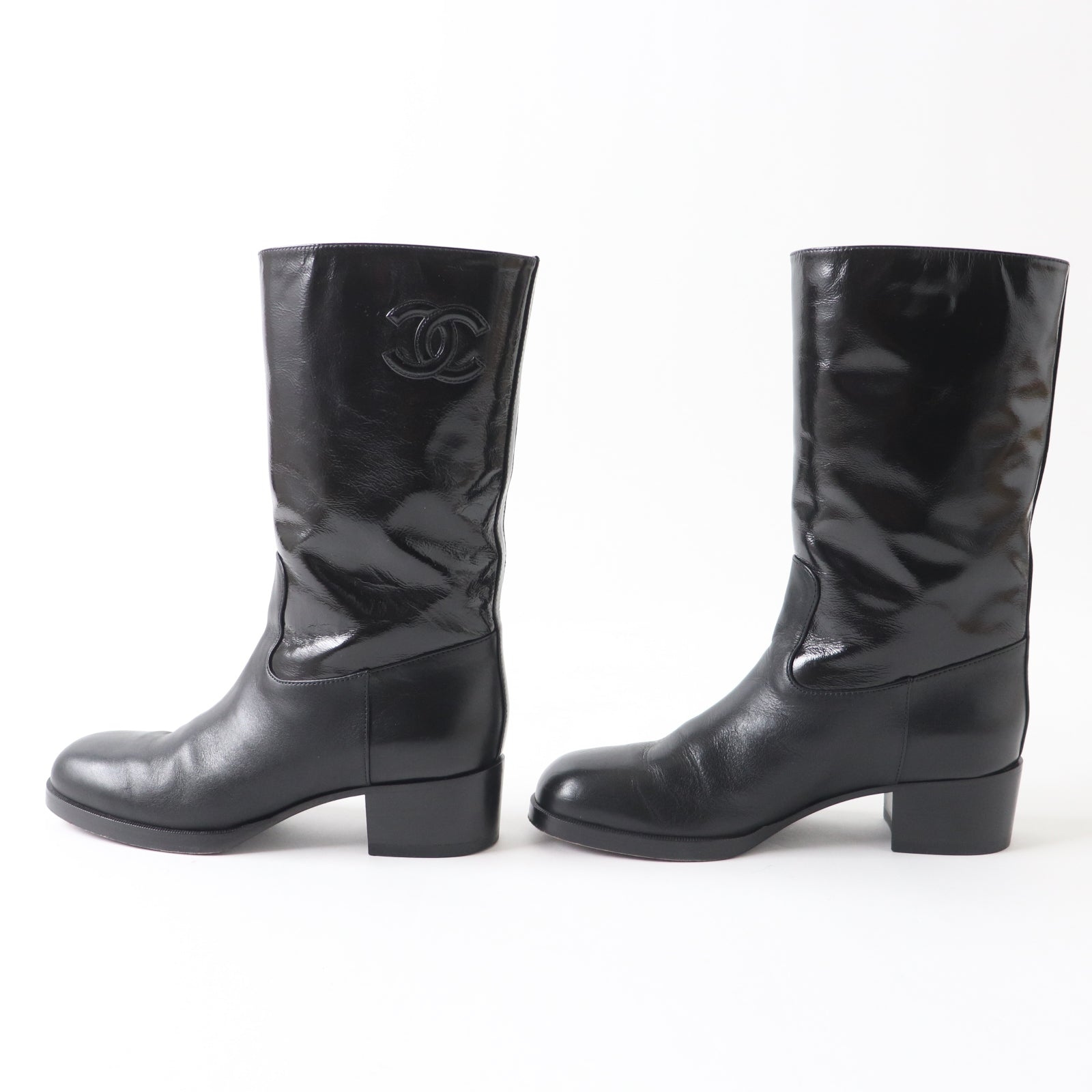 Top Quality Chanel COCO Mark Medium Boots G37981