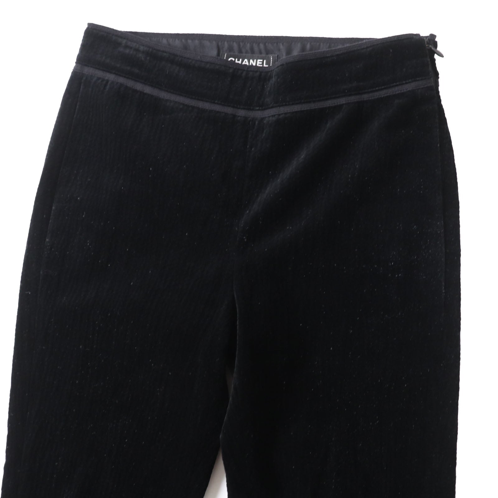 Top Quality Chanel Velour Pants Black 34 Women