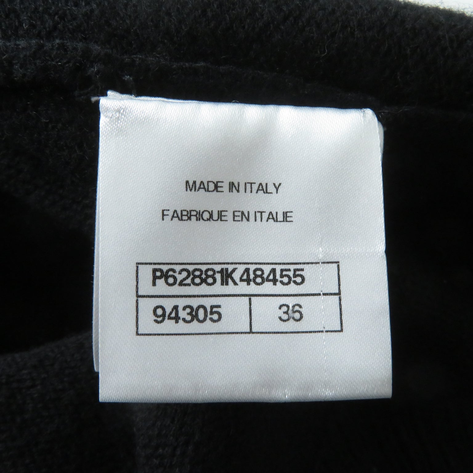Top Quality Chanel Cashmere Off-Shoulder Knit Sweater