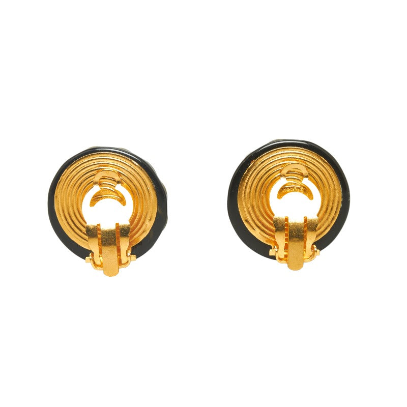 Top Quality Chanel Cocomark Chain Round Earring Gold Ladies Chanel