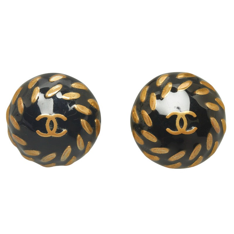 Top Quality Chanel Cocomark Chain Round Earring Gold Ladies Chanel