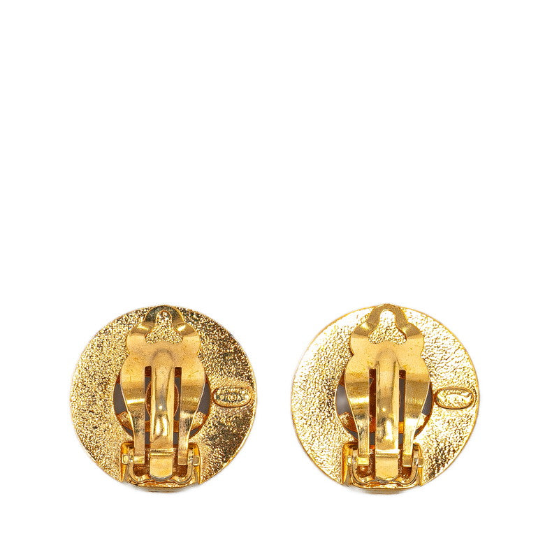 Top Quality Chanel Vintage Coco Mark Earrings Gold