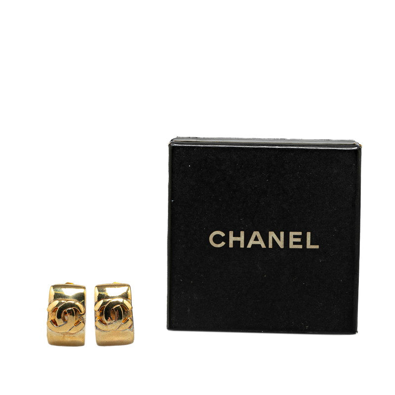 Top Quality Chanel Vintage Coco Mark Earrings Gold