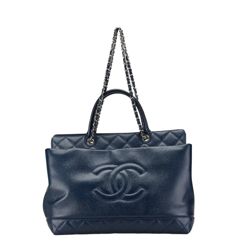 Top Quality Chanel Caviar Matelasse Coco Mark 2WAY Handbag