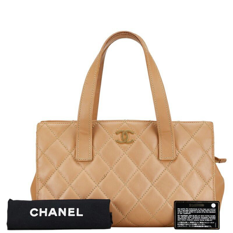 Top Quality Chanel Wild Stitch Coco Mark Tote Bag Beige