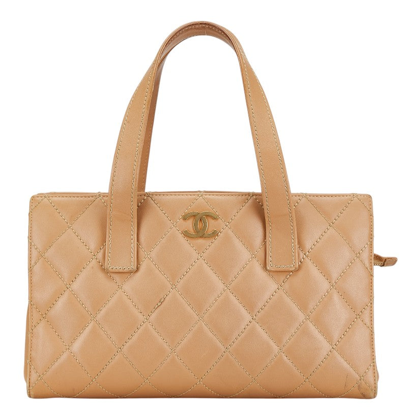 Top Quality Chanel Wild Stitch Coco Mark Tote Bag Beige
