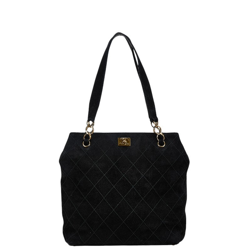 Top Quality Chanel Coco Mark Sweat Tote Bag Black