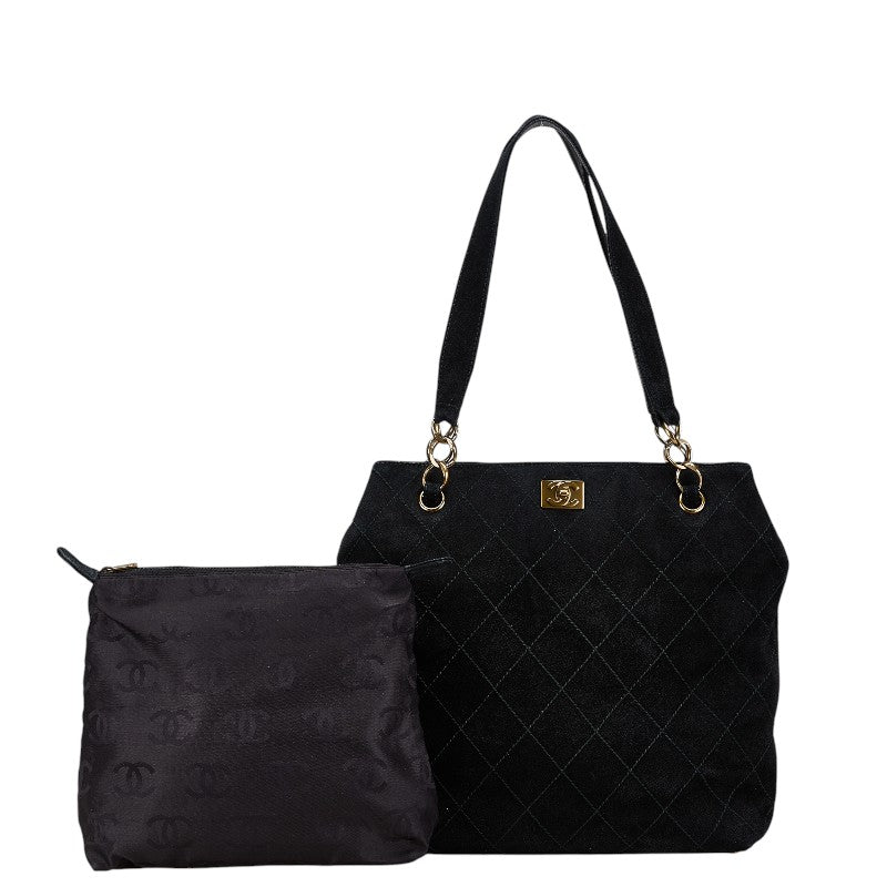 Top Quality Chanel Coco Mark Sweat Tote Bag Black