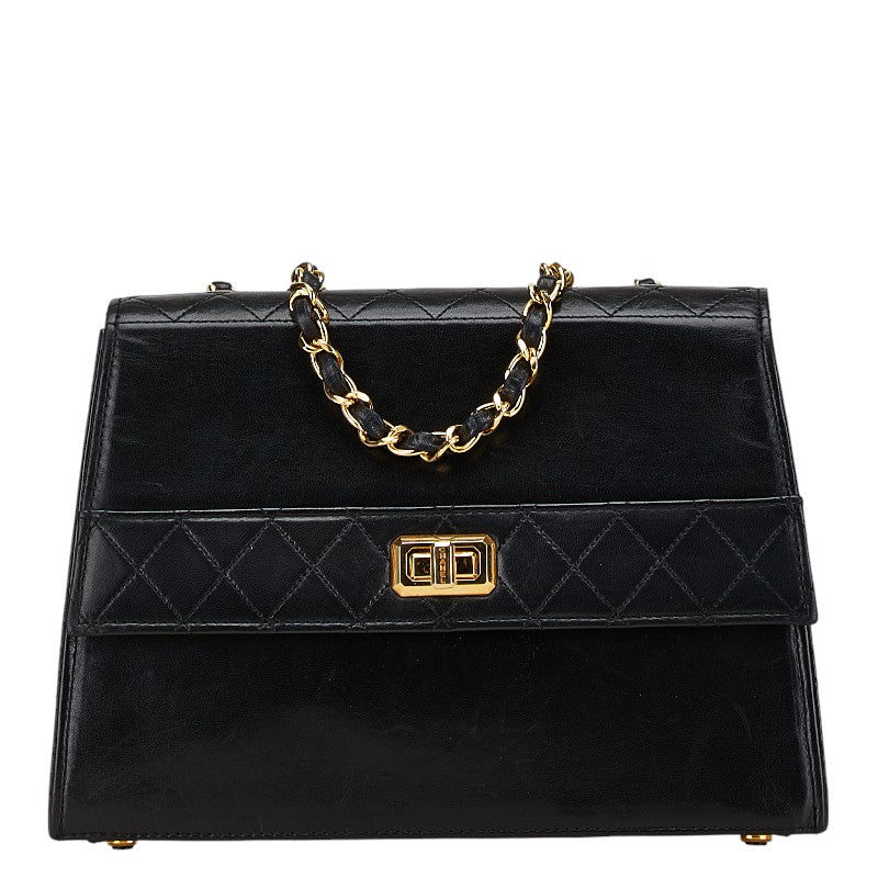 Top Quality Chanel Matelasse 2.55 Chain Shoulder Bag Black Gold