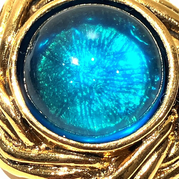 Top Quality Chanel Blue Stone Earrings Clip