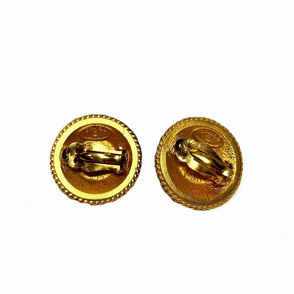 Top Quality Chanel Gold Faux Pearl Rhinestone Earrings
