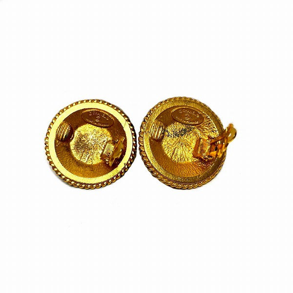 Top Quality Chanel Gold Faux Pearl Rhinestone Earrings