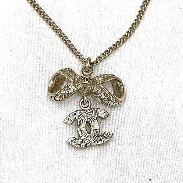 Top Quality Chanel Ribbon Coco Mark Necklace A42647
