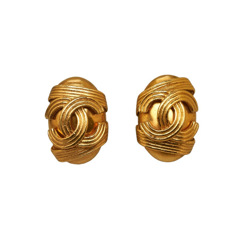 Top Quality Chanel Cocomark Waterdresser Earring Gold Chanel