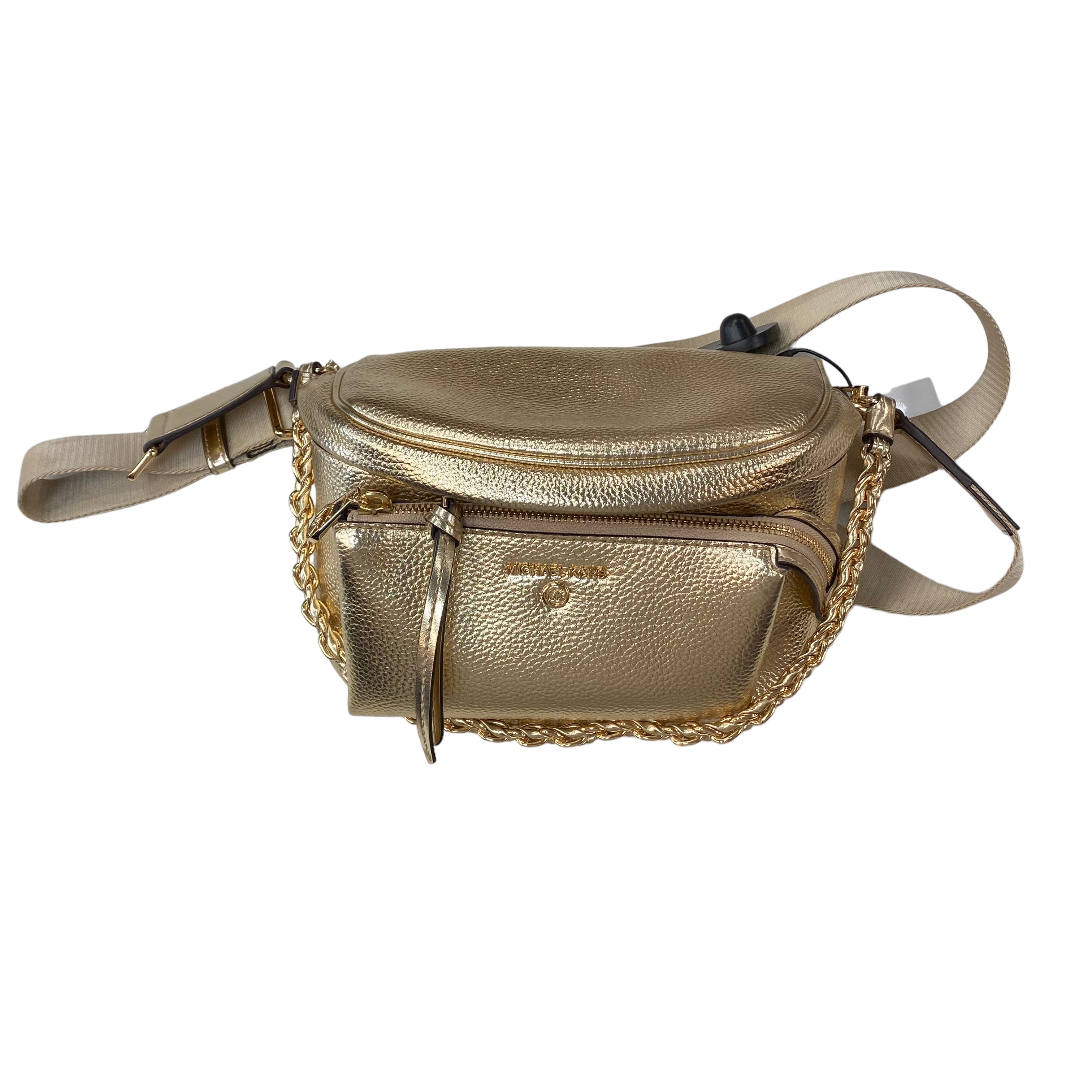 Gold Handbag Designer Michael Kors. Size Medium