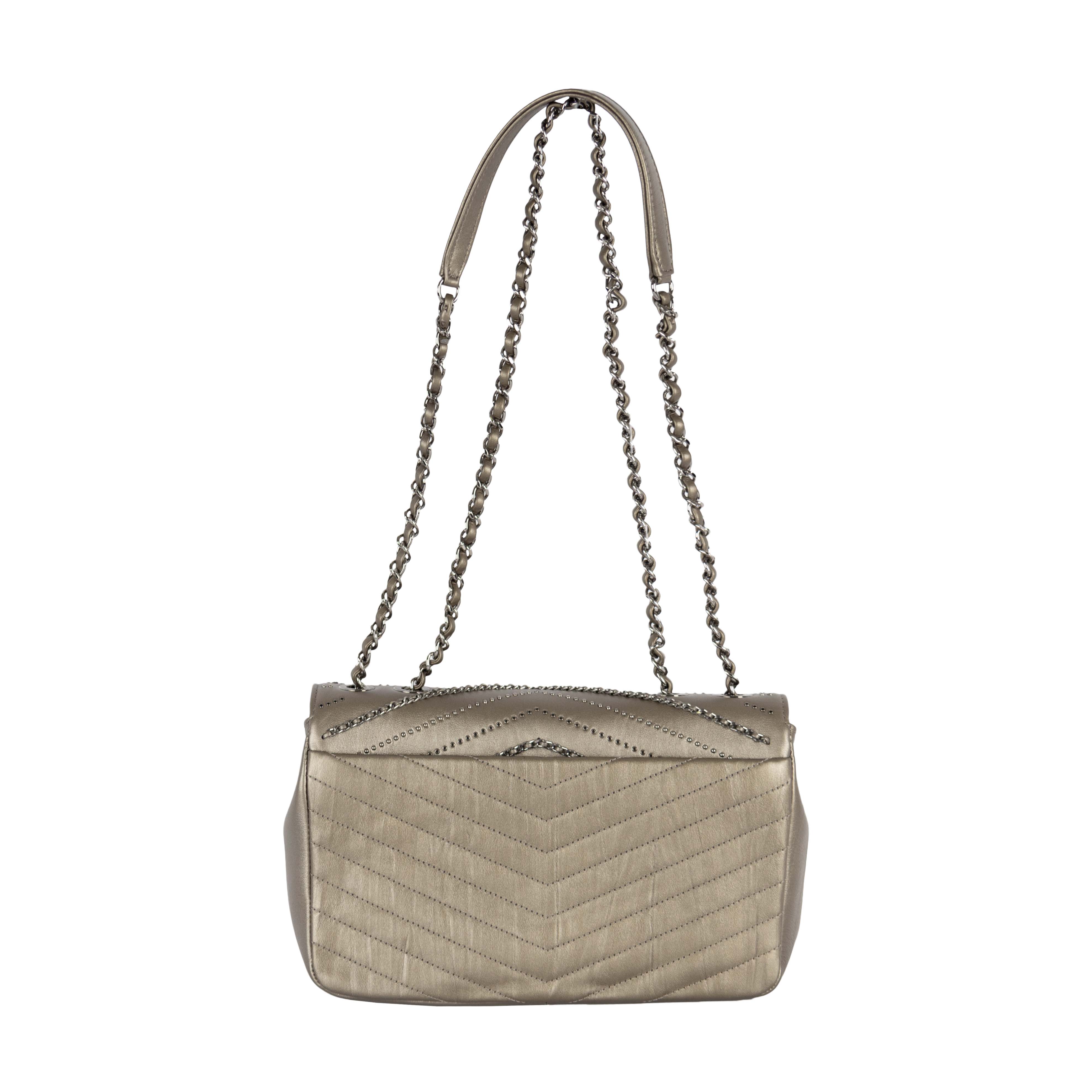 Top Quality Chanel Top Quality Chanel Embelished 'Chain Sequins' Chevron New Bag
