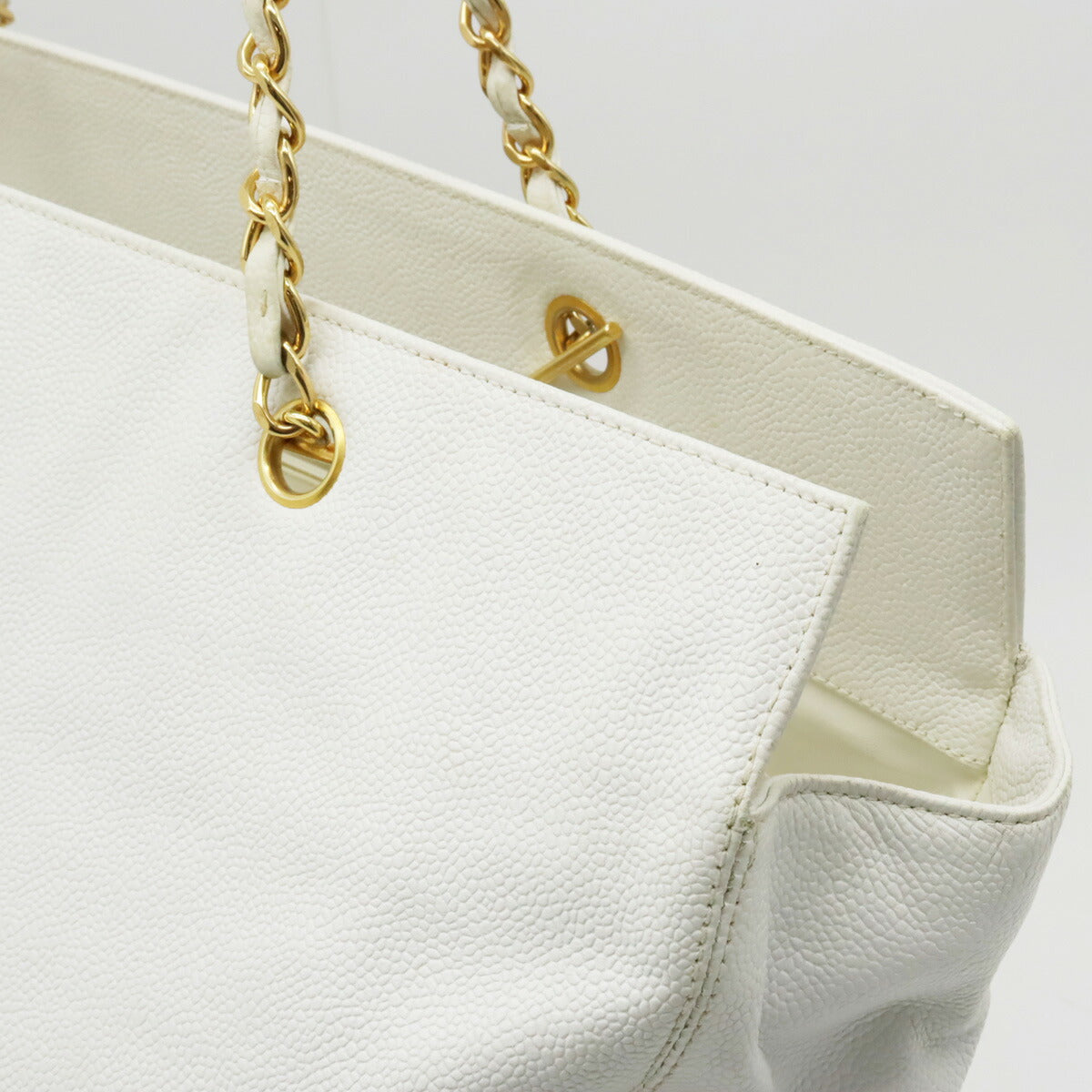 Top Quality Chanel Caviar Skin Coco Mark Chain Tote Bag