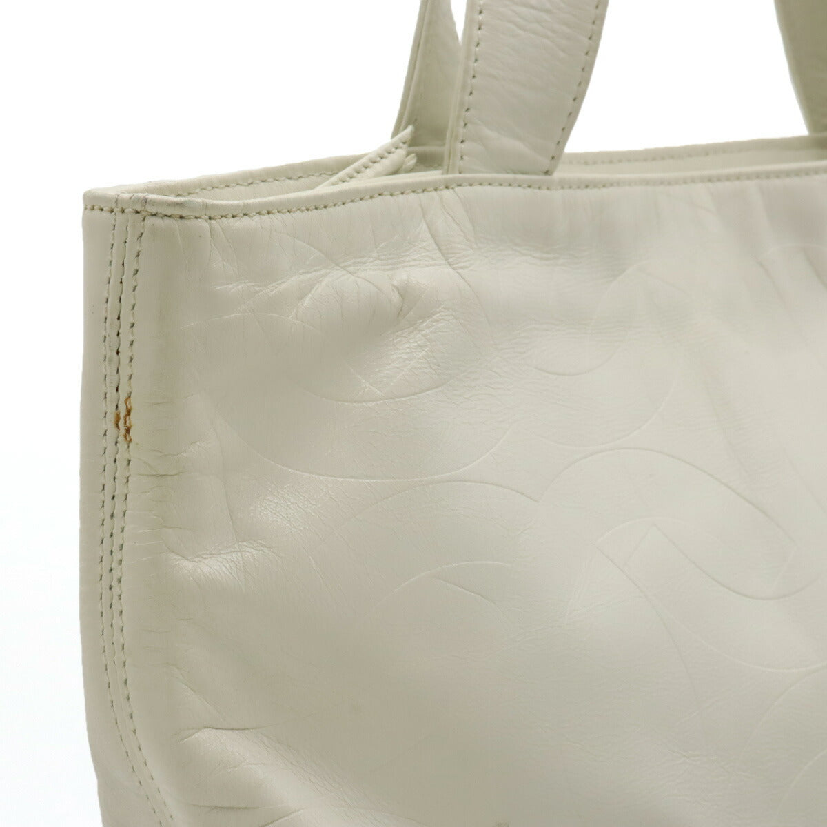 Top Quality Chanel Leather Coco Mark Embossed Tote Bag