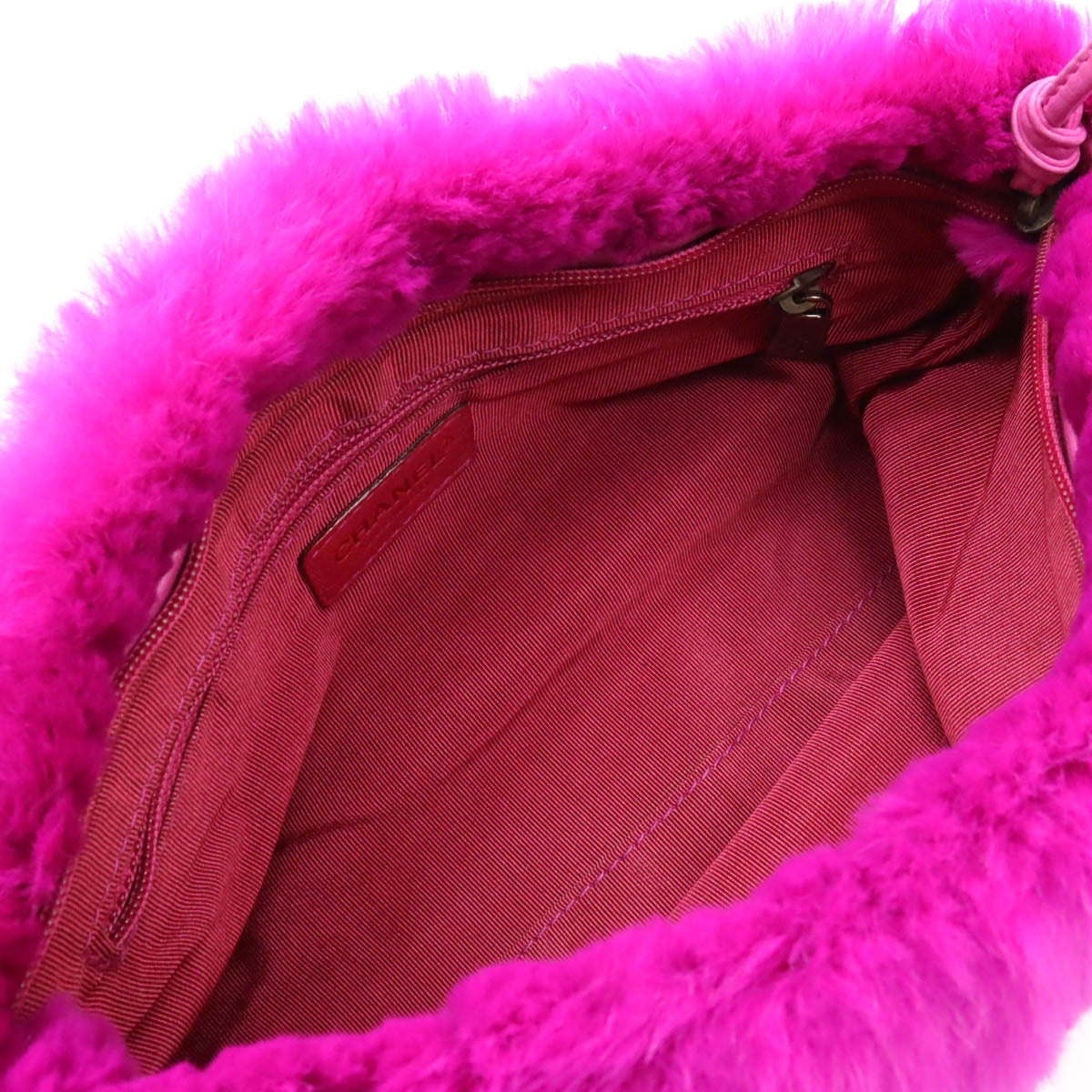 Top Quality Chanel Rabbit Fur Leather Shoulder Bag