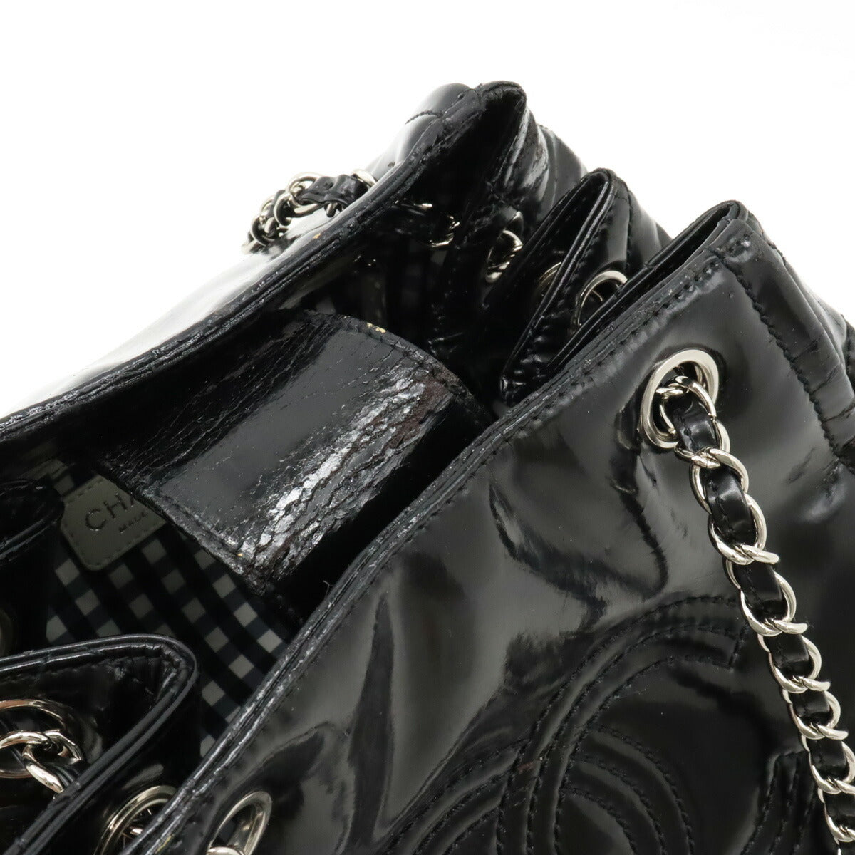 Top Quality Chanel Patent Leather Chain Shoulder Bag