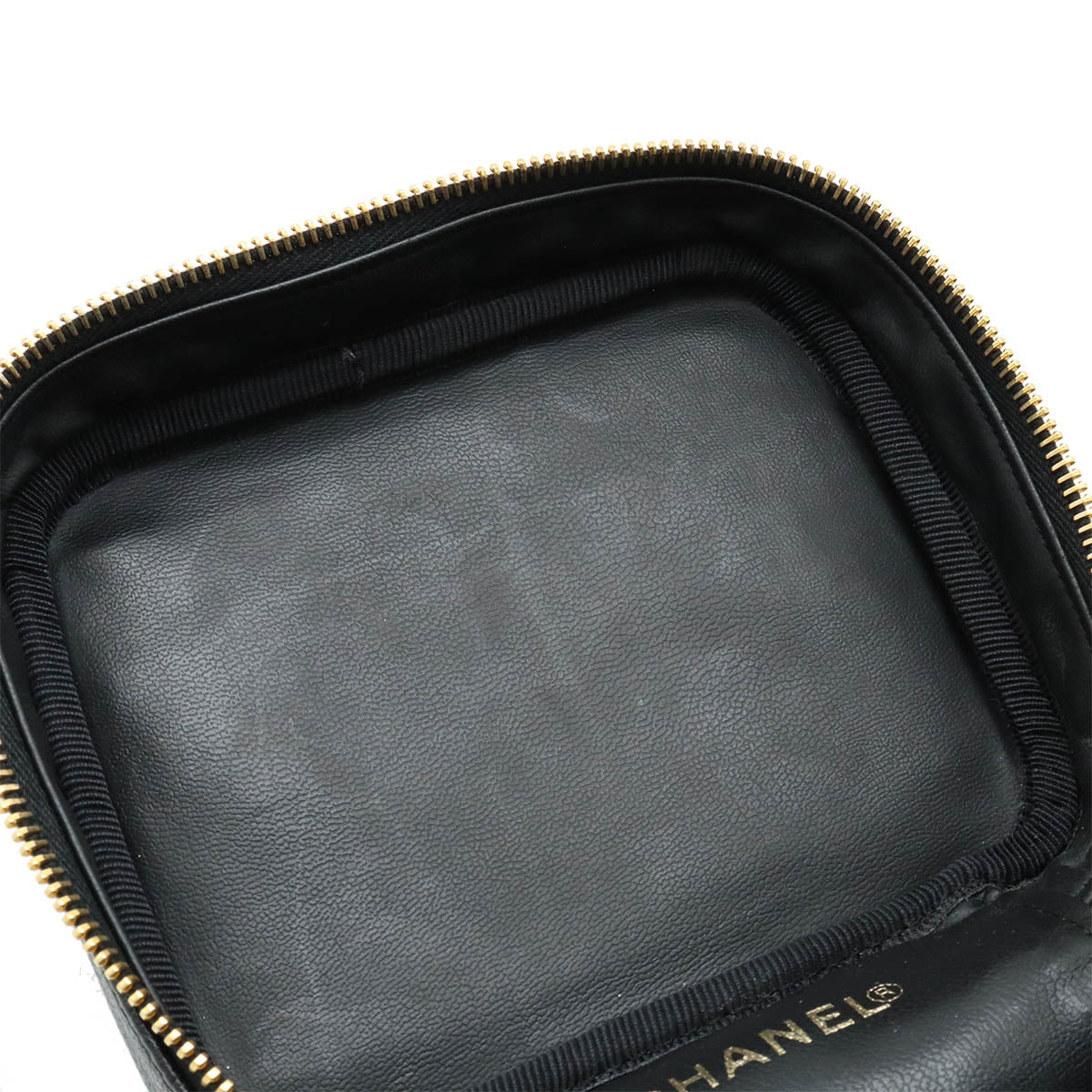 Top Quality Chanel Caviar Vanity Bag Black Leather