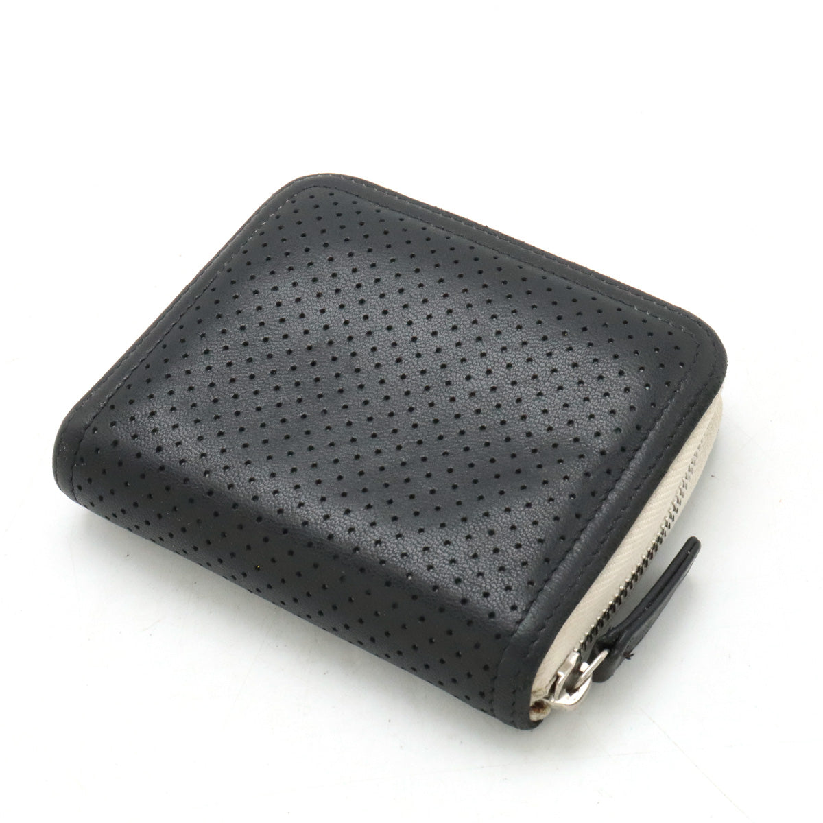 Top Quality Chanel Leather Card Case Black Ivory