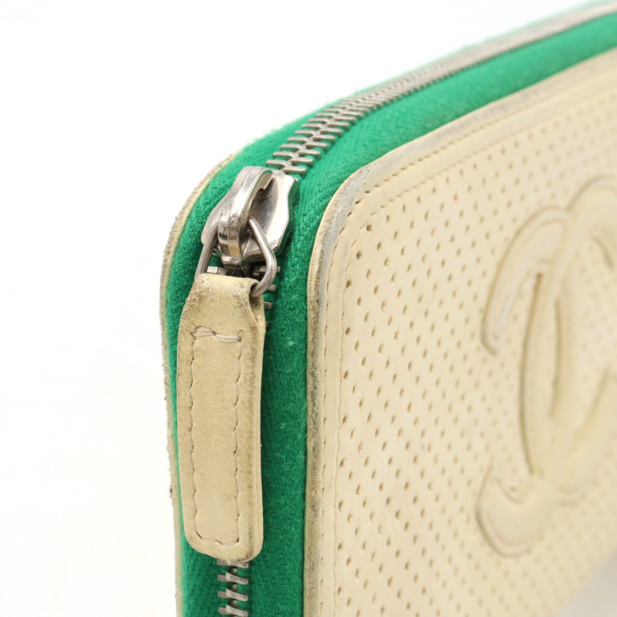 Top Quality Chanel Leather Coco Mark Punching Wallet