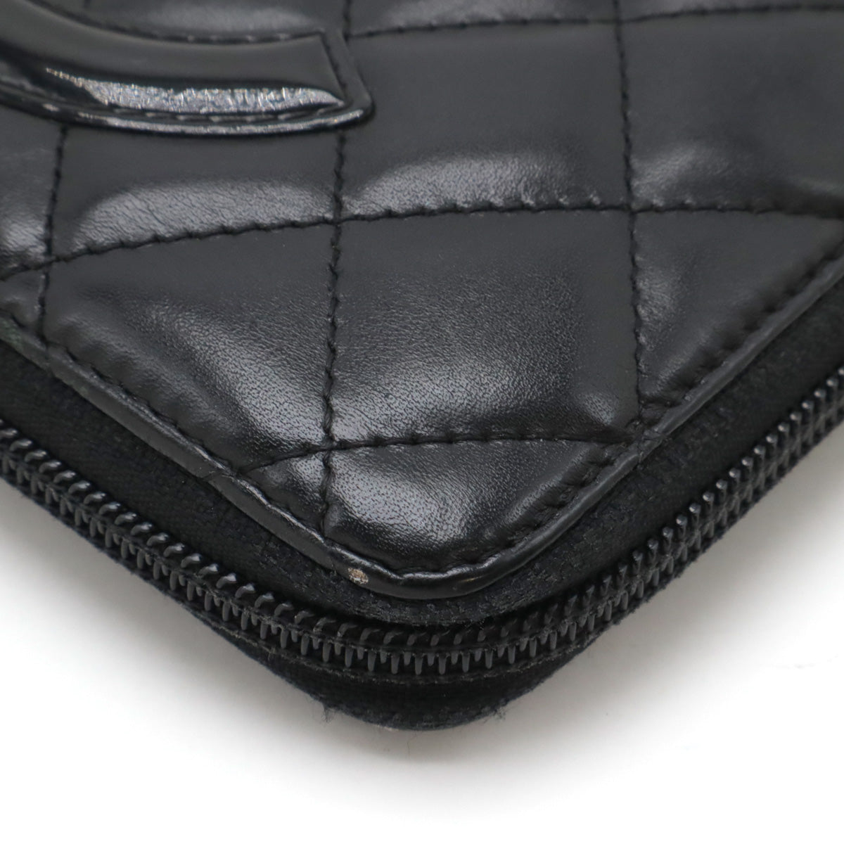 Top Quality Chanel Cambon Line Coco Mark Leather/Enamel Organizer Wallet A48660
