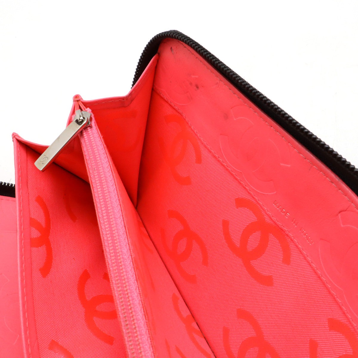 Top Quality Chanel Cambon Line Coco Mark Leather/Enamel Organizer Wallet A48660