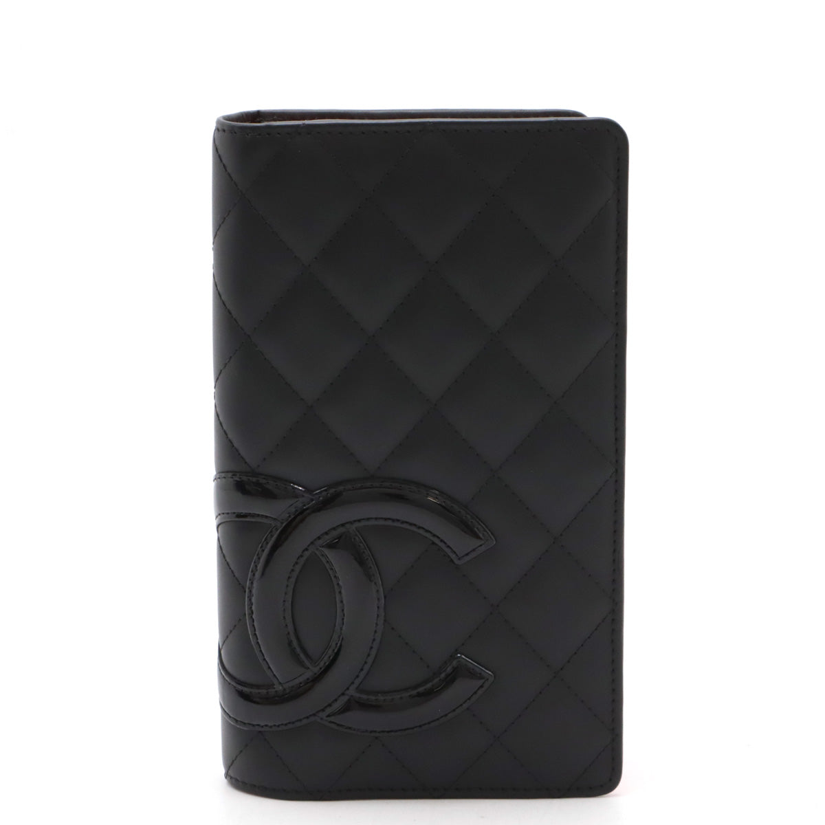 Top Quality Chanel Cambon Line Soft Calf/Enamel Long Wallet A26717