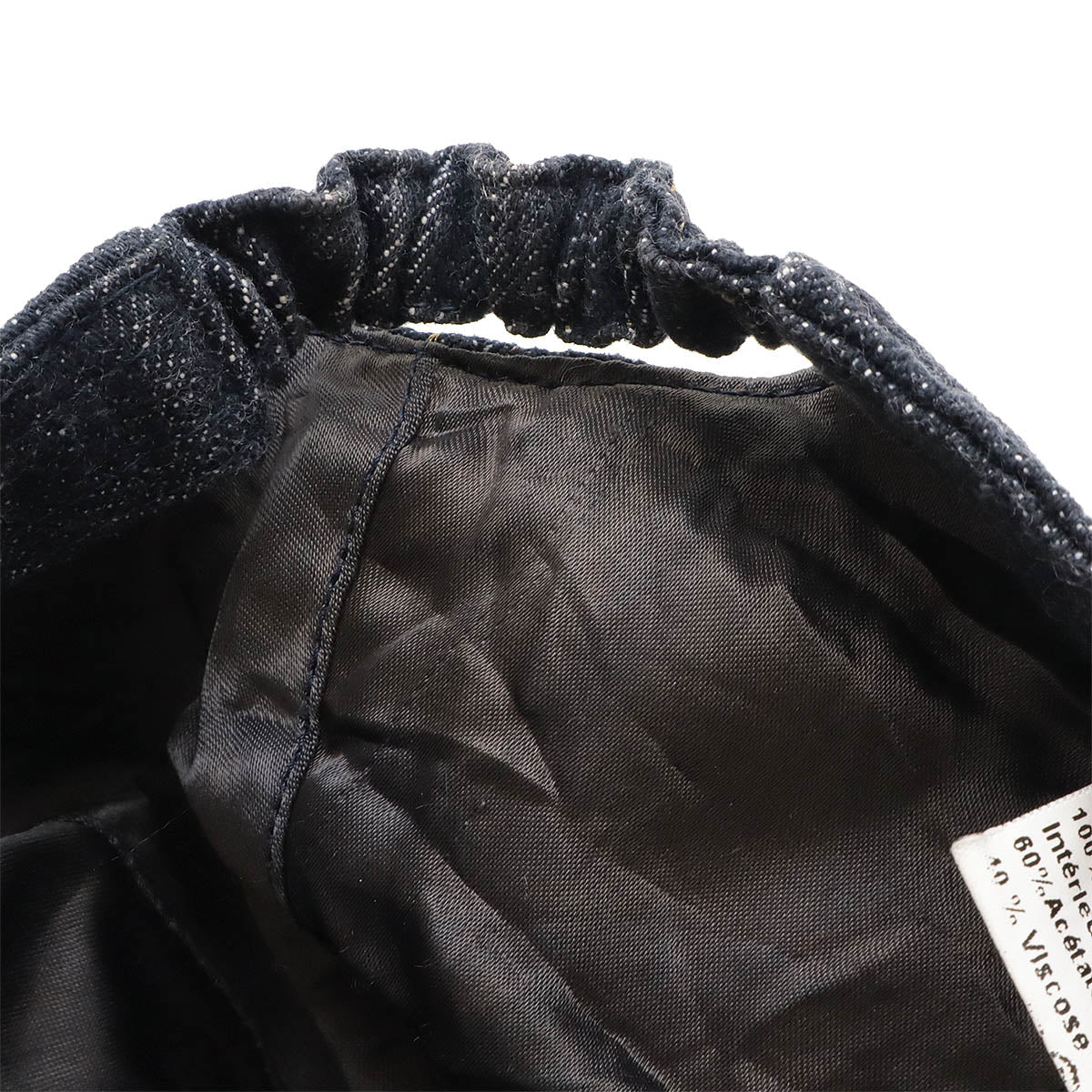 Top Quality Chanel Denim Cap with Coco Mark. Blue