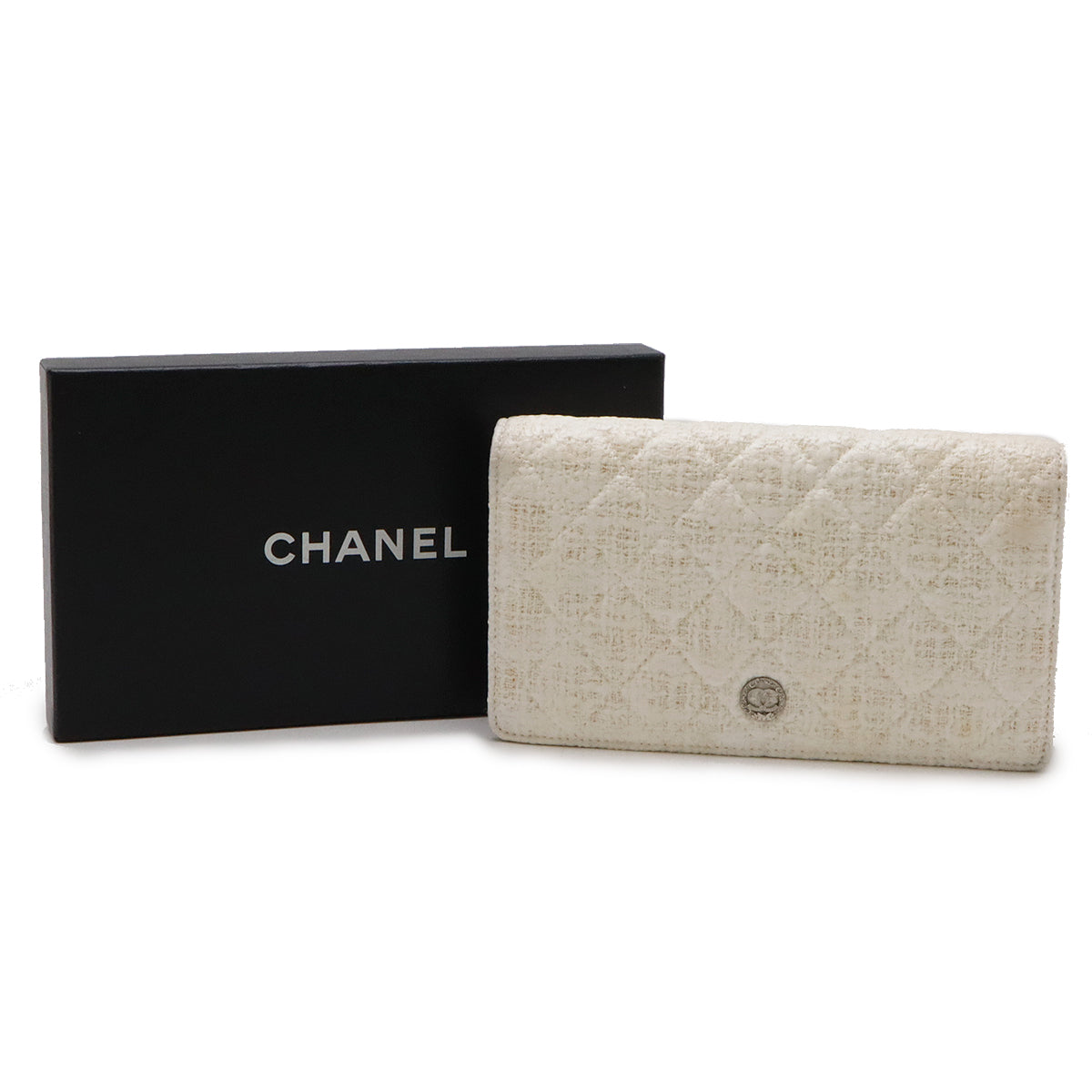 Top Quality Chanel Matelasse New Coco Button Bifold Wallet
