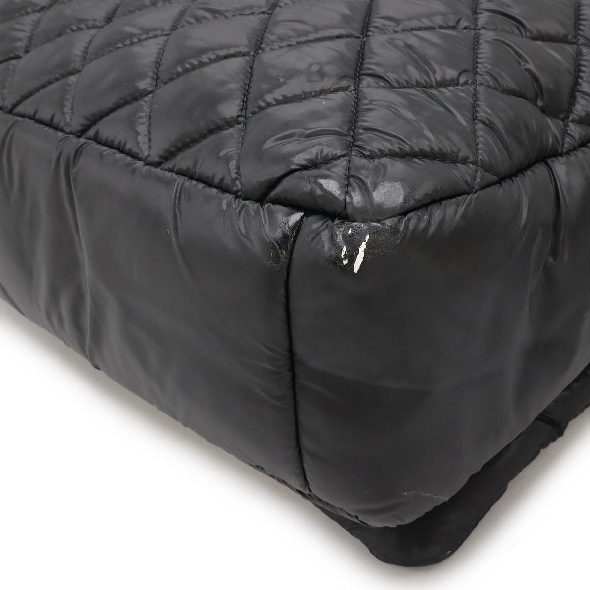 Top Quality Chanel Nylon/Leather Cocoon Shoulder Bag Black