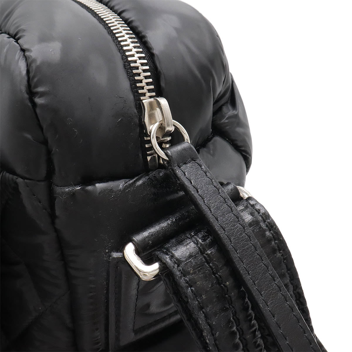 Top Quality Chanel Nylon/Leather Cocoon Shoulder Bag Black