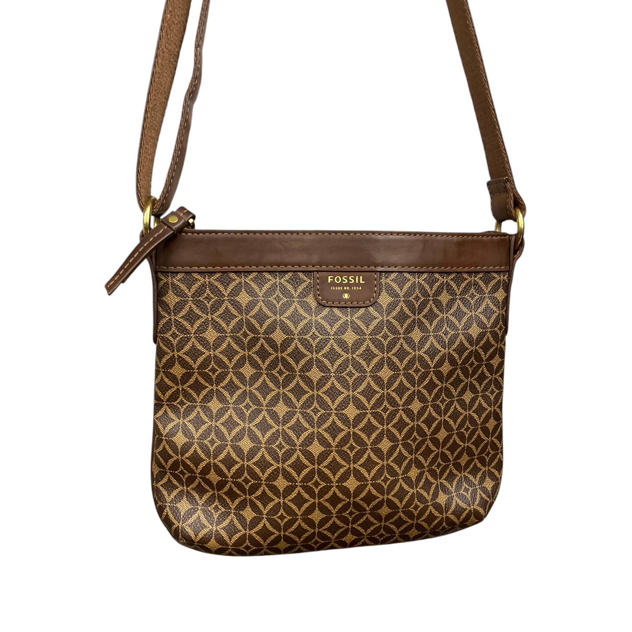 Crossbody Leather By Fossil. Size: Medium