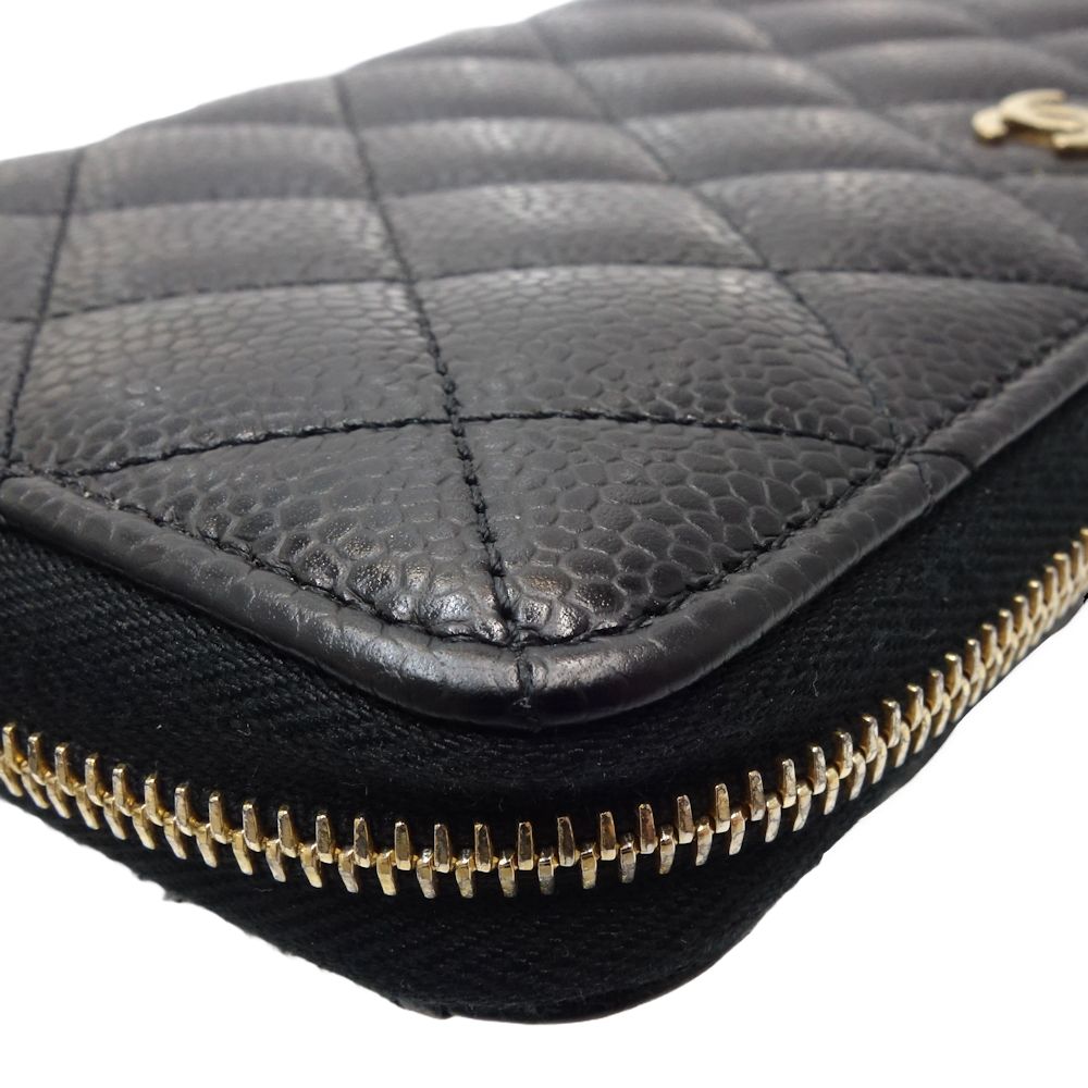 Top Quality Chanel Caviar Skin Classic Long Wallet AP0242