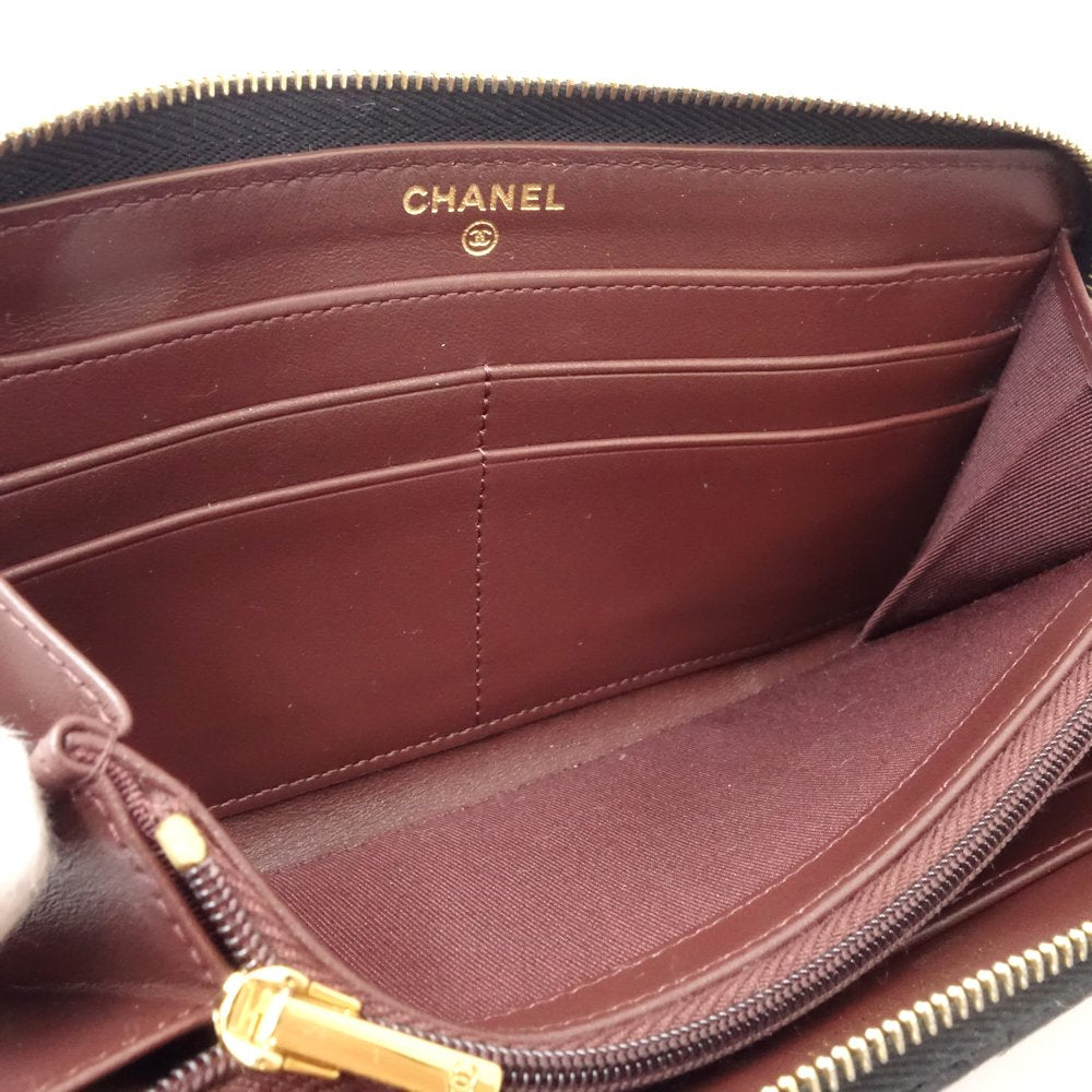 Top Quality Chanel Caviar Skin Classic Long Wallet AP0242
