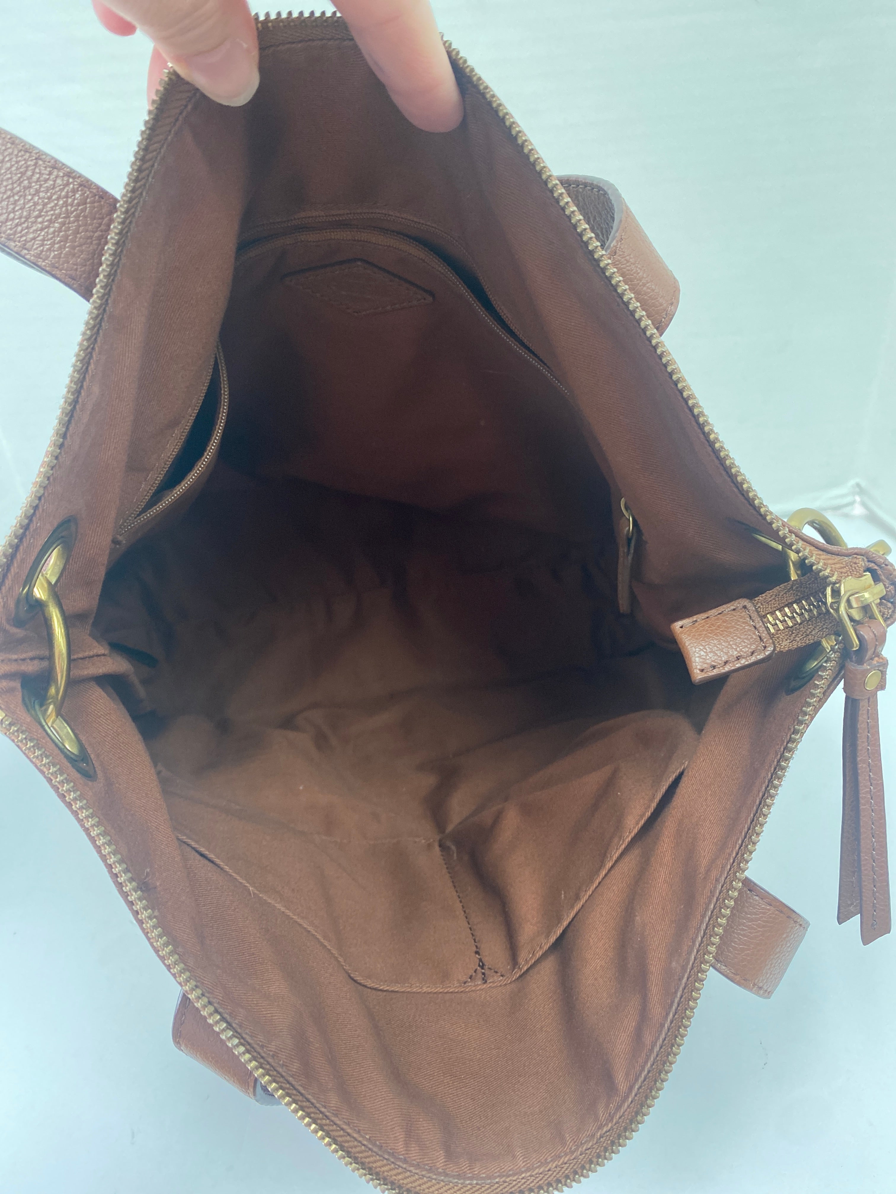 Handbag Leather Fossil. Size Large