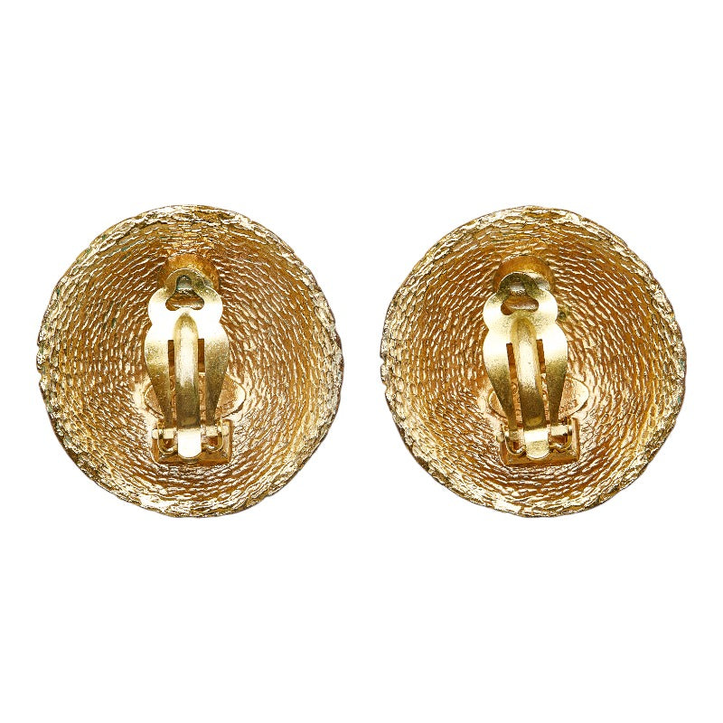 Top Quality Chanel Vintage Wrapped Decacoco Cocomark Rage Earring Gold Ladies CHANEL