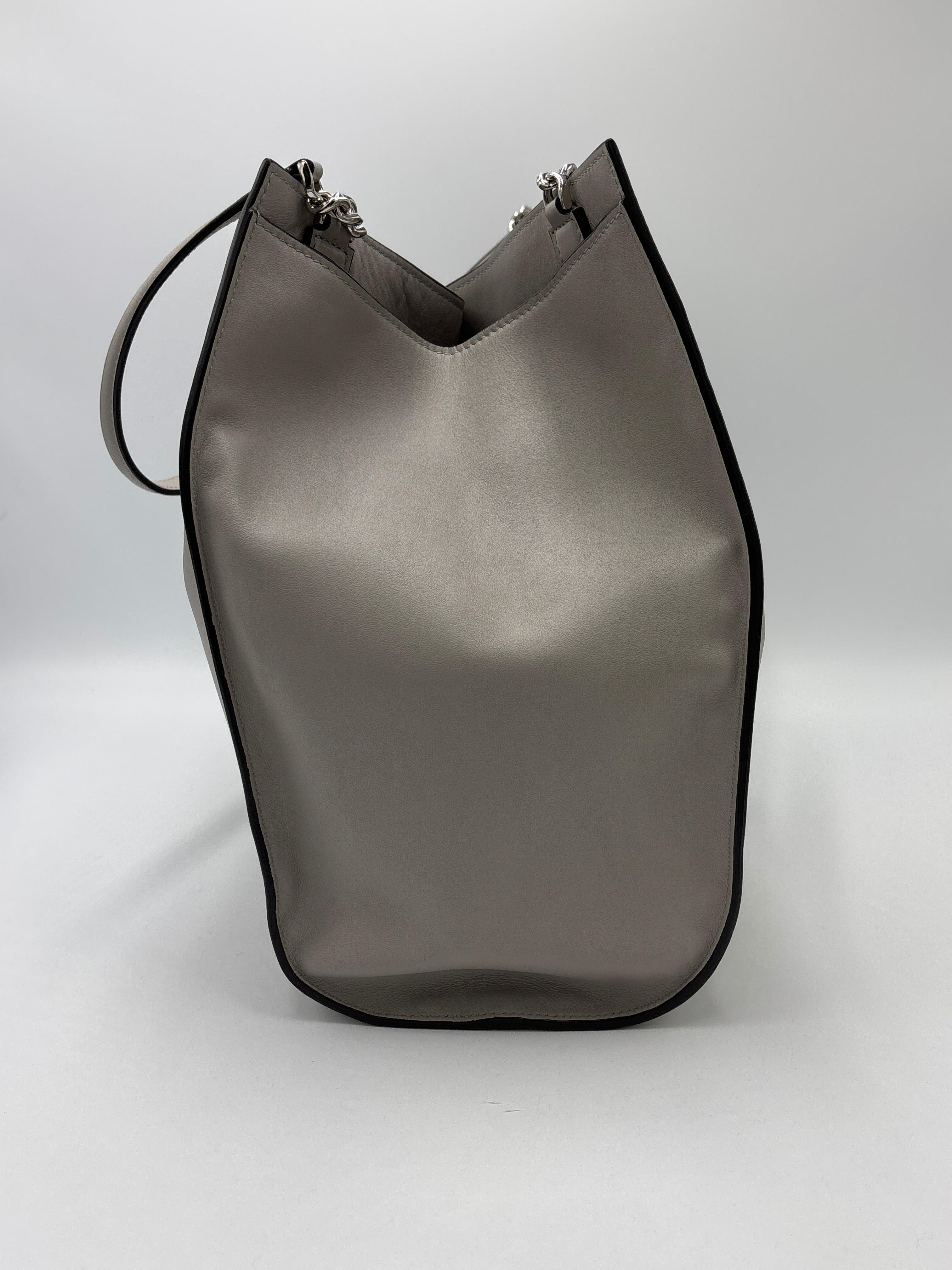 Ferragamo Gancini Clasp Leather Luxury Tote w/ Pouchette