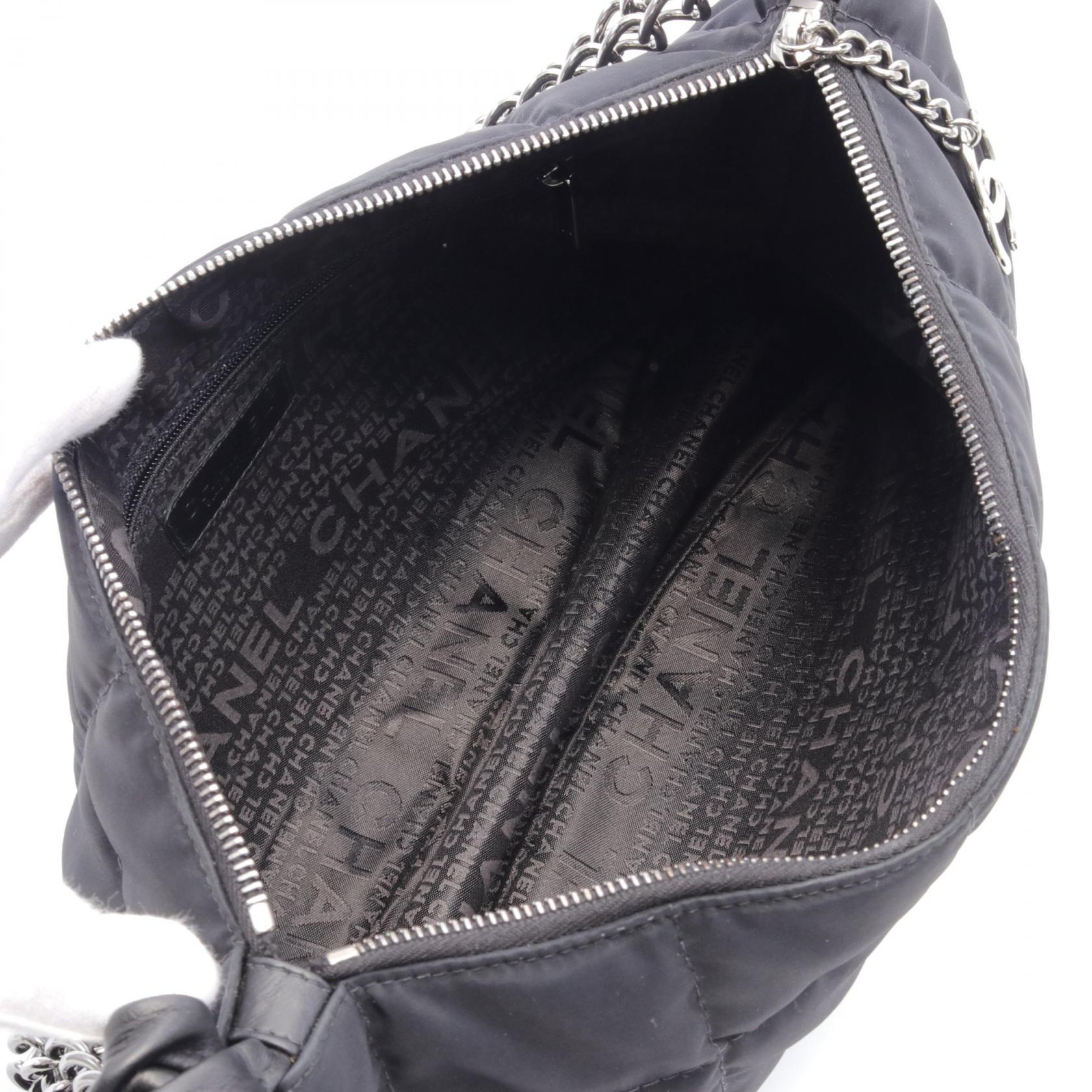 Top Quality Chanel Nylon Leather Chocolate Bar Shoulder Bag