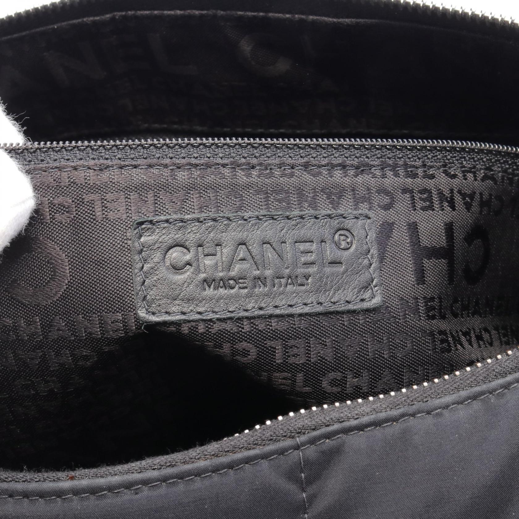 Top Quality Chanel Nylon Leather Chocolate Bar Shoulder Bag