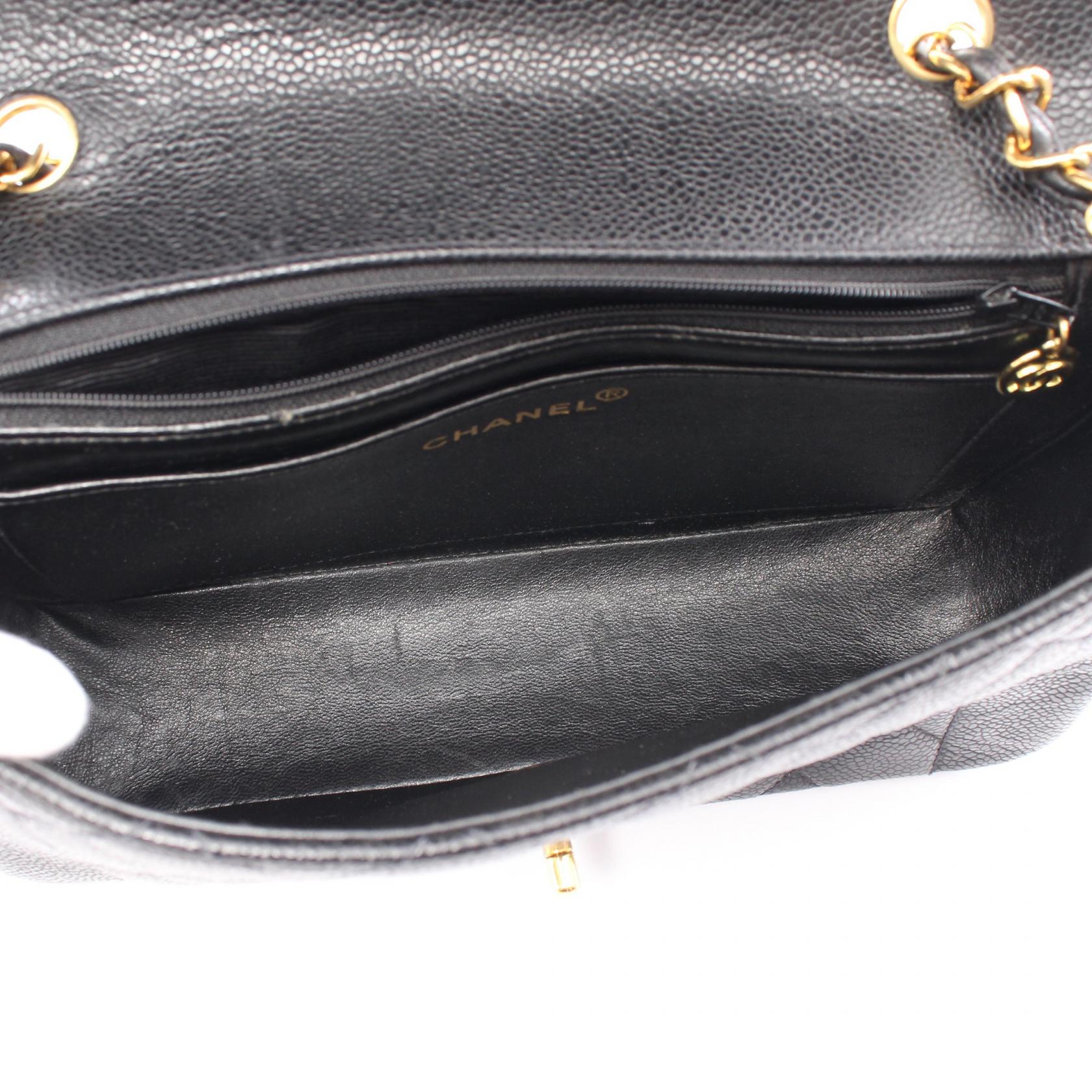 Top Quality Chanel Caviar Skin Diana Flap Shoulder Bag