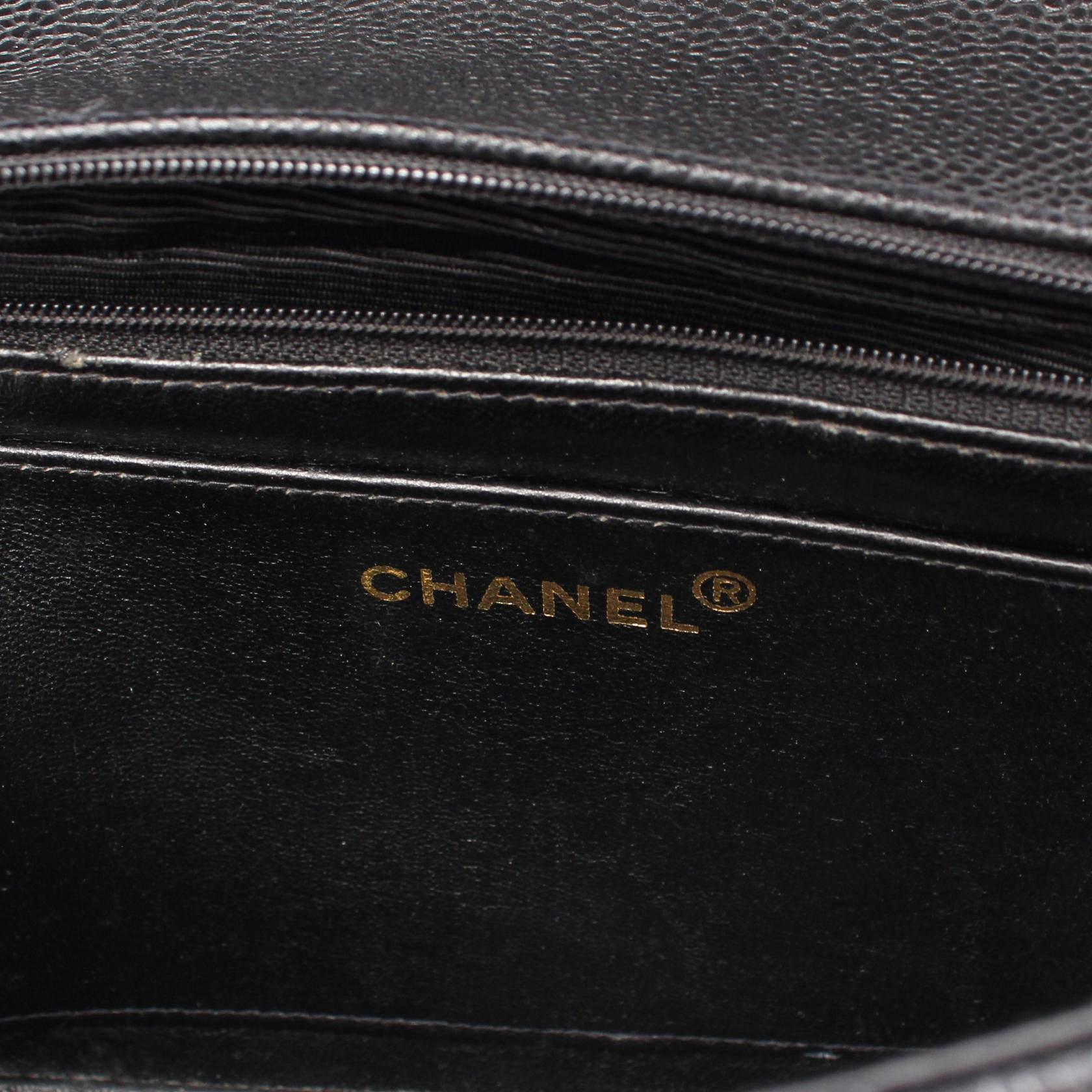 Top Quality Chanel Caviar Skin Diana Flap Shoulder Bag
