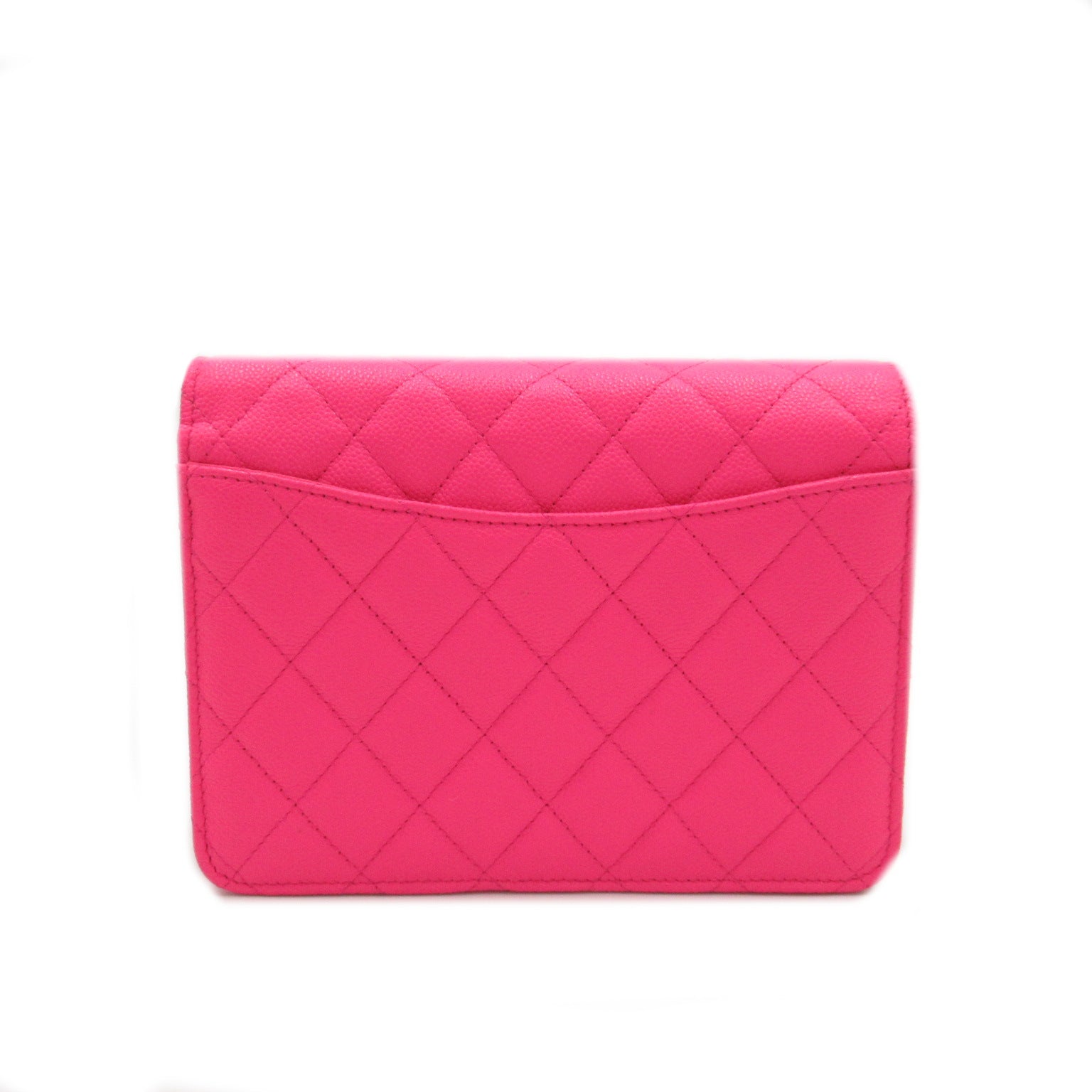 Top Quality Chanel Matelasse Chain Wallet Shoulder Bag Pink