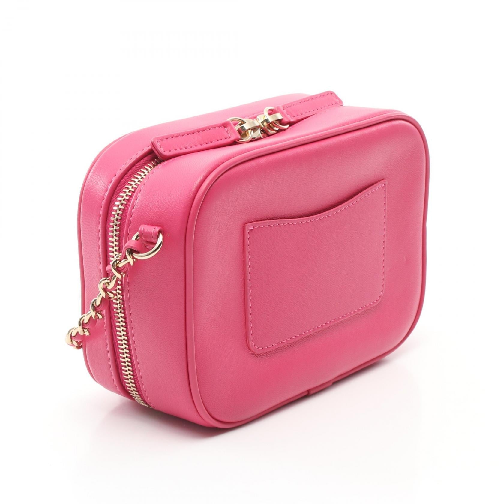 Top Quality Chanel Leather Camera Shoulder Bag Pink